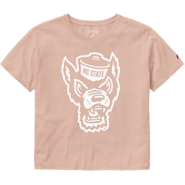 Ladies Short Sleeve Crop Tee - Wolf